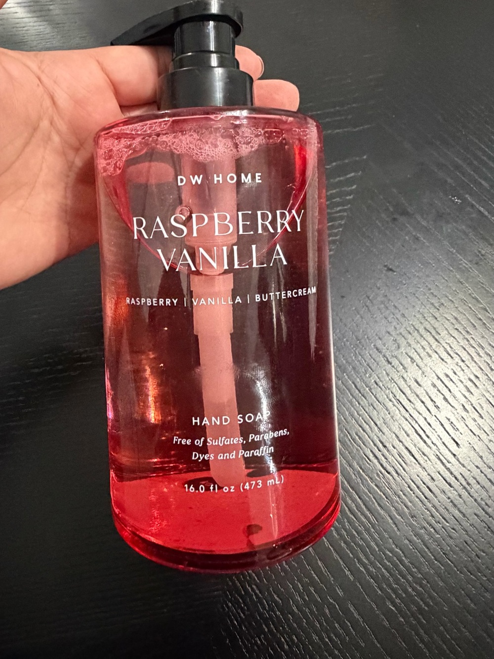DW Home Raspberry Vanilla Hand Soap - Red Gel